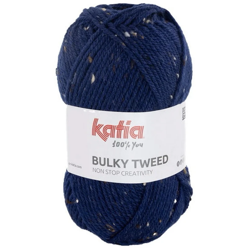 Bulky Tweed Yarn Ultramarine Blue - 100g