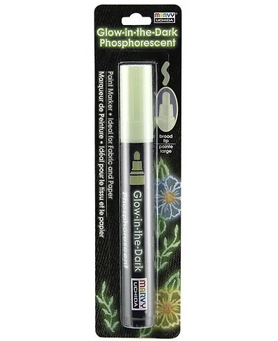 Marqueur textile vert phosphorescent