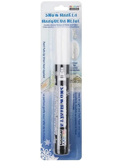 Marqueur neige blanc