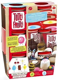Ens. 6 pots de pâte à modeler : parfums friandises