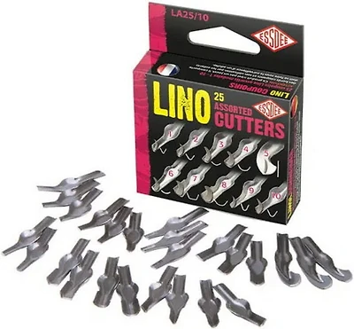 Set of 25 lino cutters #1 to 10