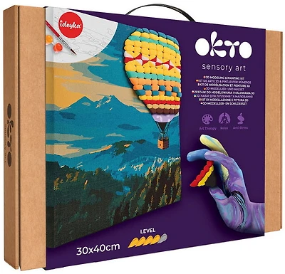 Ens. modélisation 3D et peinture à numéros Vol en montgolfière