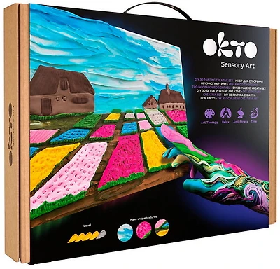 Ens. de peinture créatif 3D Jardin de fleurs Néerlandais