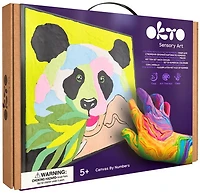 Coloriage par numéro avec argile  Panda