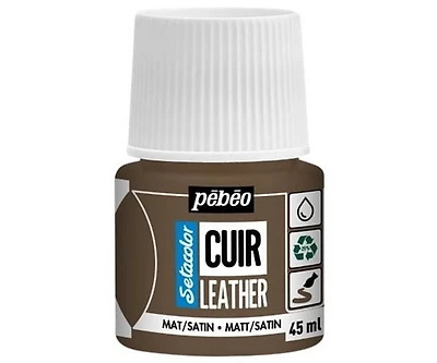 Peinture cuir brun expresso 45ml