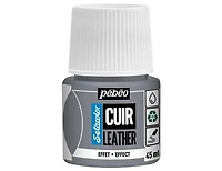 Leather Paint Metal Silver 45ml