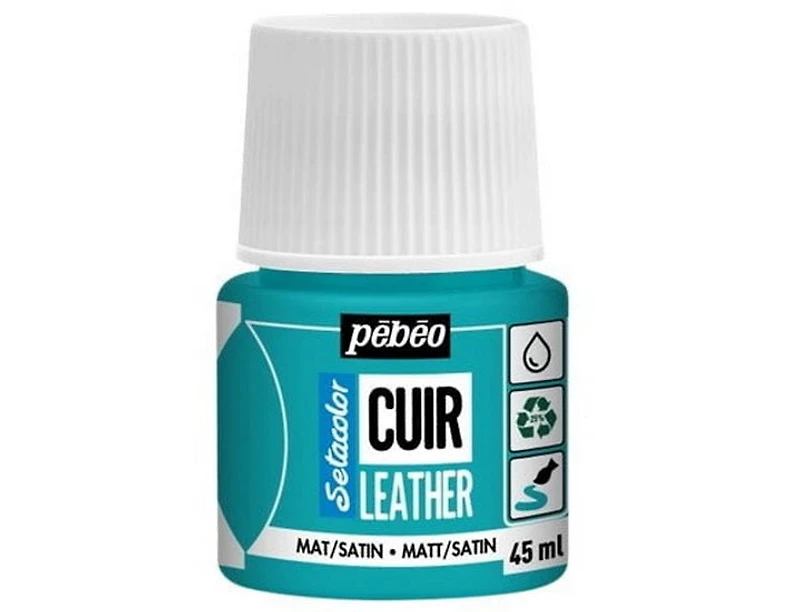 Leather Paint Turquoise Blue 45ml