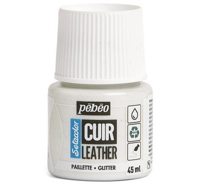 Leather Paint Glitter Iridescent 45ml