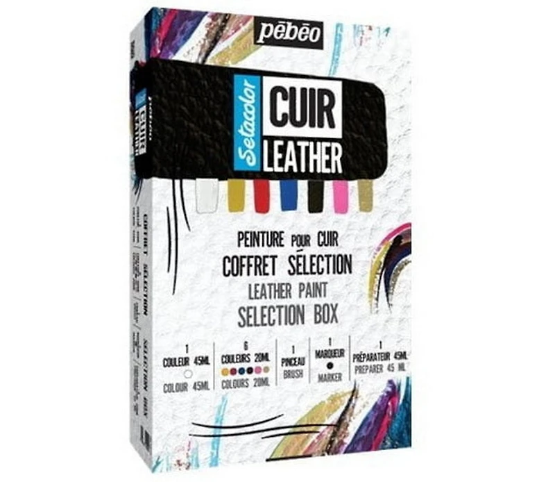 Coffret sélection peinture sur cuir