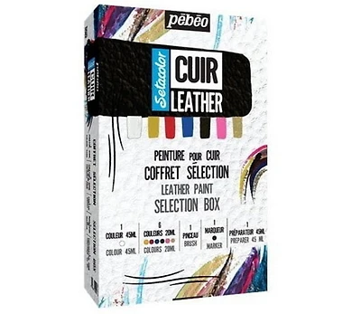 Coffret sélection peinture sur cuir