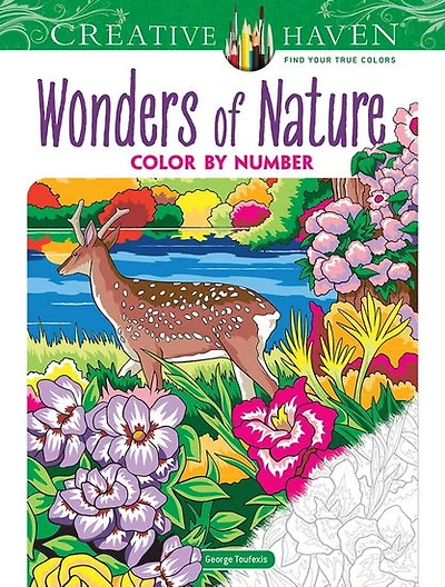 Creative Haven Wonders of Nature Color by Number