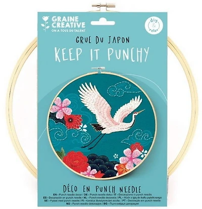 Punch Needle Kit Japanese Crane
