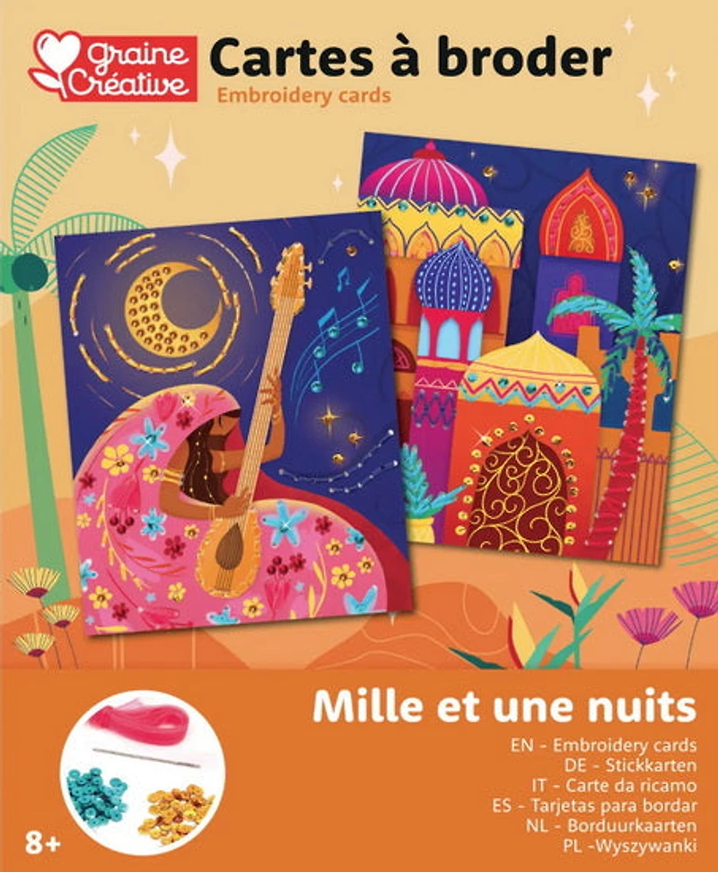 Embroidery cards 1001 nights