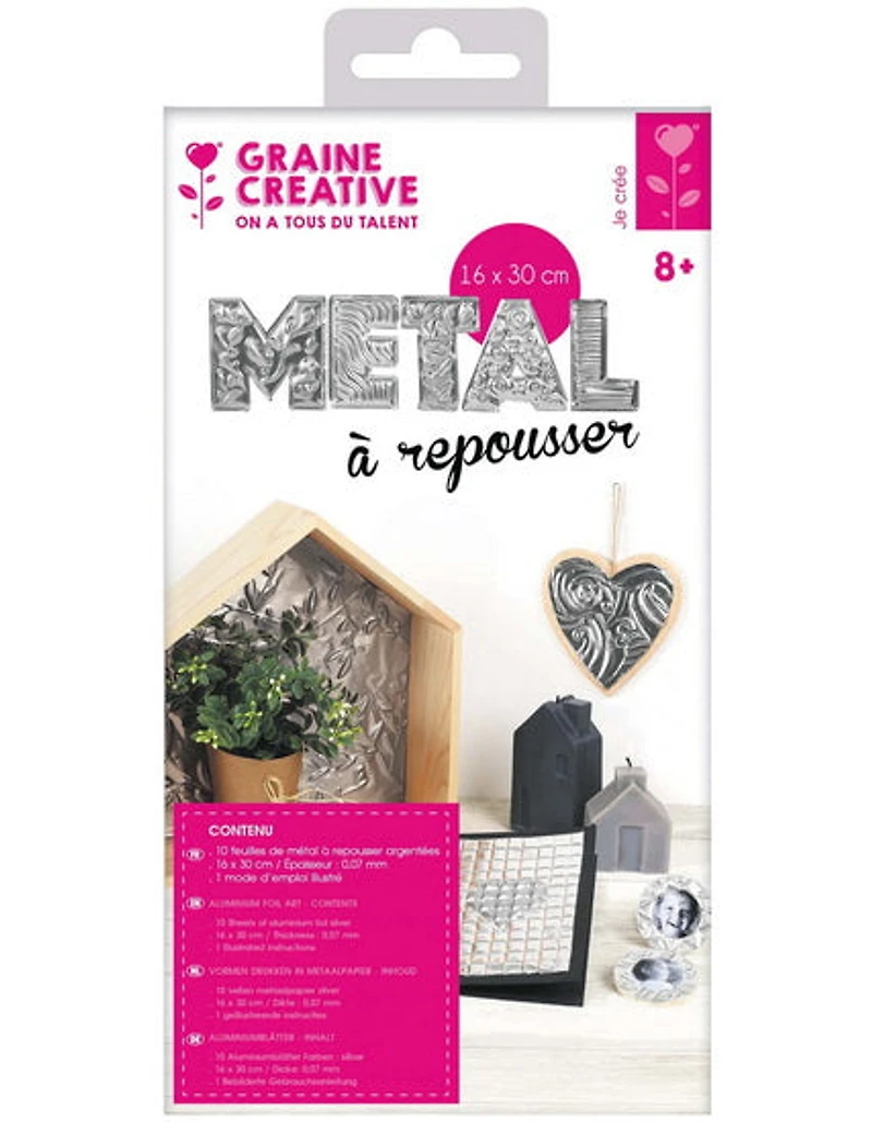 Pack of 10 Silver Sheets - 300x160mm