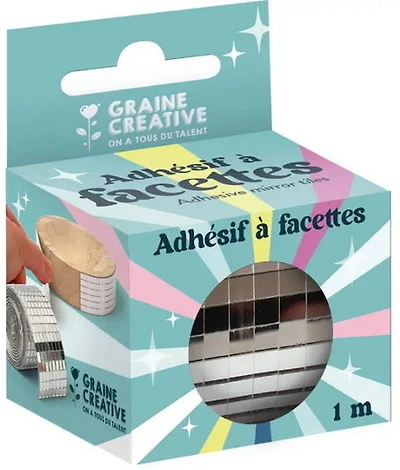 Adhesive Mirror Tiles Silver - 5mm
