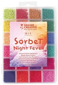Ens. perles 24 couleurs sorbet night fever