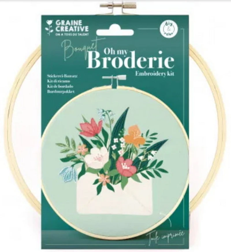 Embroidery Set Flower Bouquet