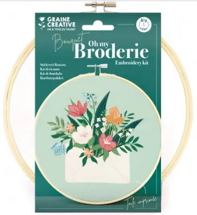 Embroidery Set Flower Bouquet