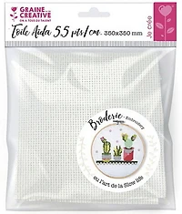 Aida Fabric White - 350x350mm