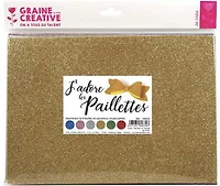 Set of 6 Glitter Soft Rubber Sheets