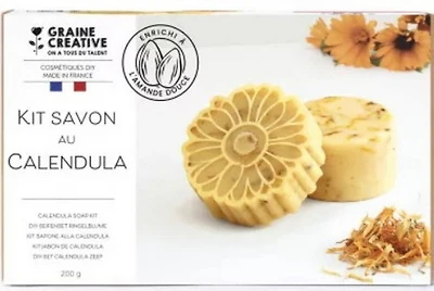 Ens. fabrication savons à l'amande et calendula