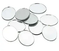 Set of 10 Mini Oval Mirrors - 20x25mm