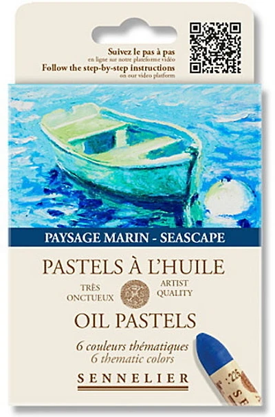 Set of Oil Pastels Seascape - 6pcs