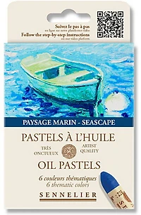Set of Oil Pastels Seascape - 6pcs