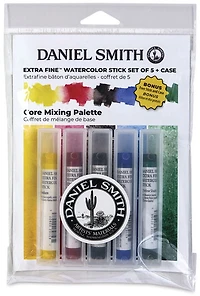Set of watercolour paint stick core mixing - 5pcs