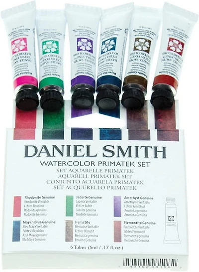 Ens. mélange couleurs aquarelle minérales - 9pcs