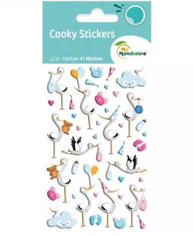 Autocollants Cooky : Naissance