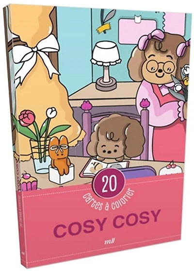Cosy cosy : 20 cartes à colorier