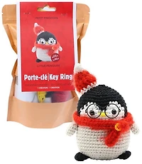 Penguin DIY Keychain Crochet Kit
