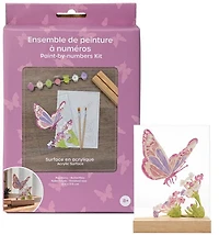 Paint By Numbers Acrylic Surface Butterflies