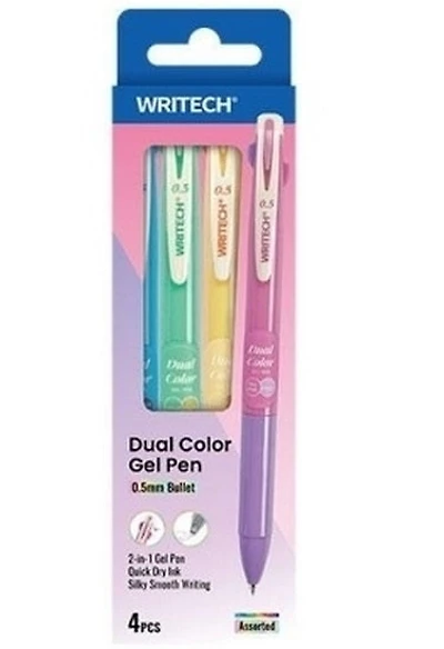 Set of Dual Color Gel Pen