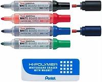 Set of White Board marker MW50 and Whiteboard Eraser 7pcs