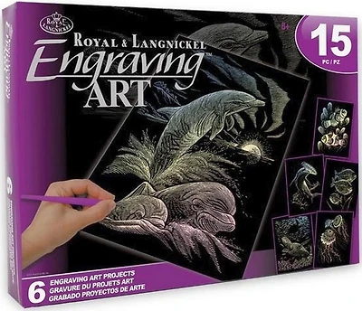 Set of Holographic Engraving Sea Animals 15pcs