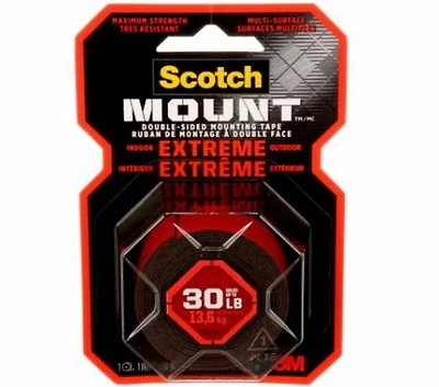 Double-Sided Extreme Mounting Tape Scotch - 60''