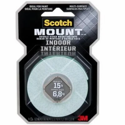Double-Sided Indoor Mounting Tape Scotch - 80''