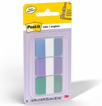 Post-it Tabs Pastels 3 Colours