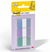 Post-it Tabs Pastels 3 Colours
