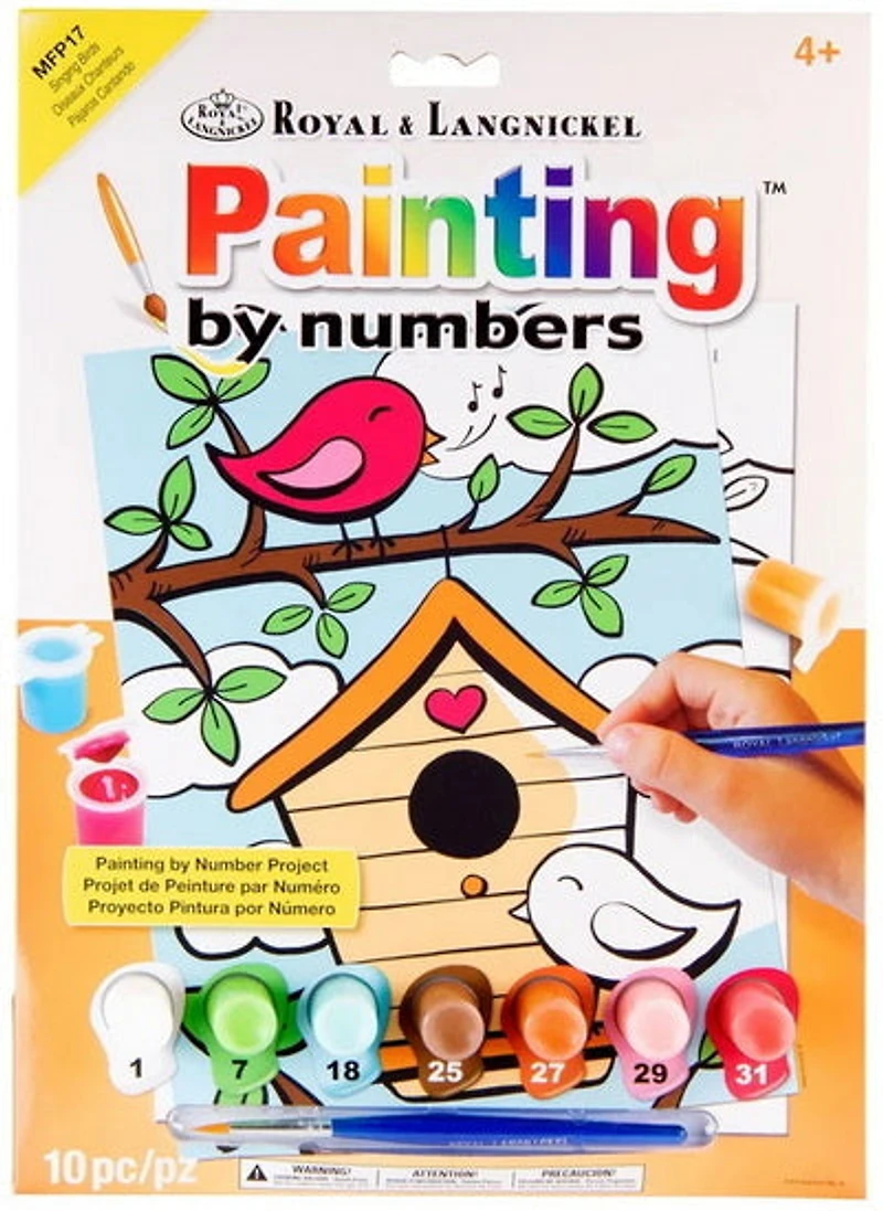 Paint by Numbers Singing Birds