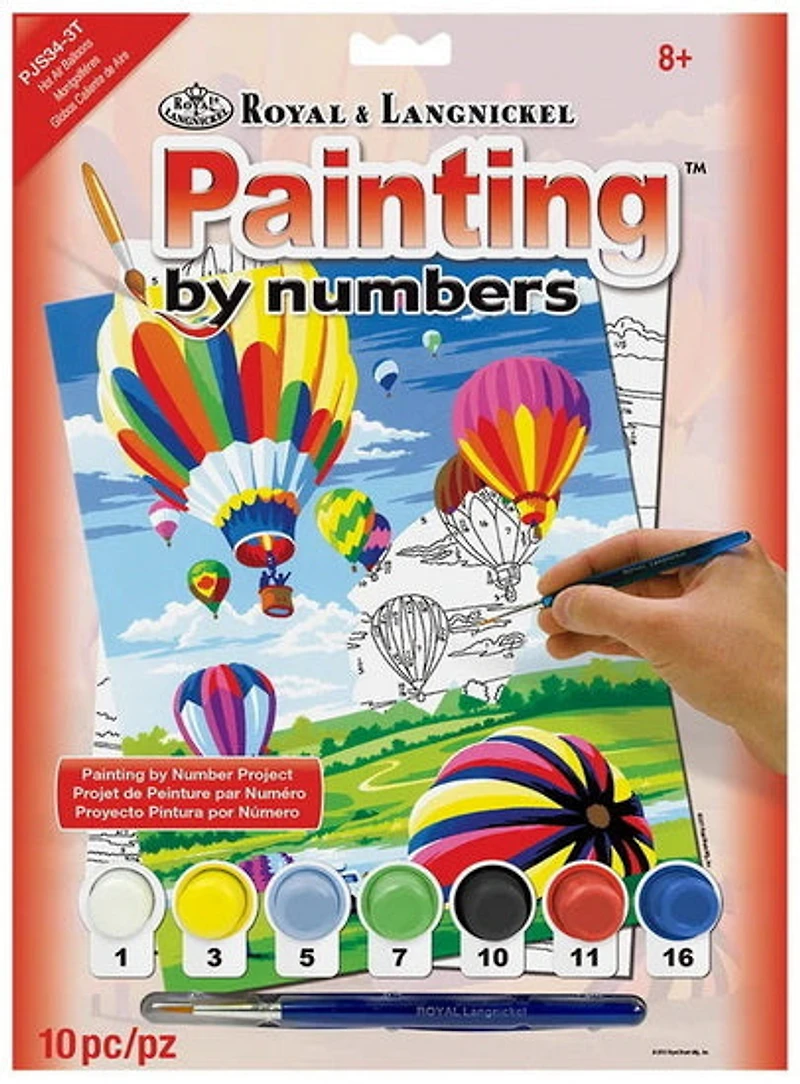 Paint by Numbers Hot Air Balloons