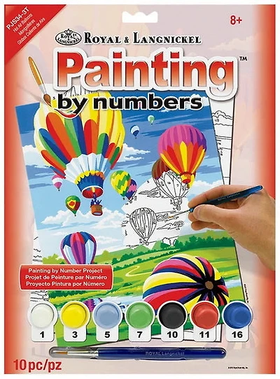 Paint by Numbers Hot Air Balloons