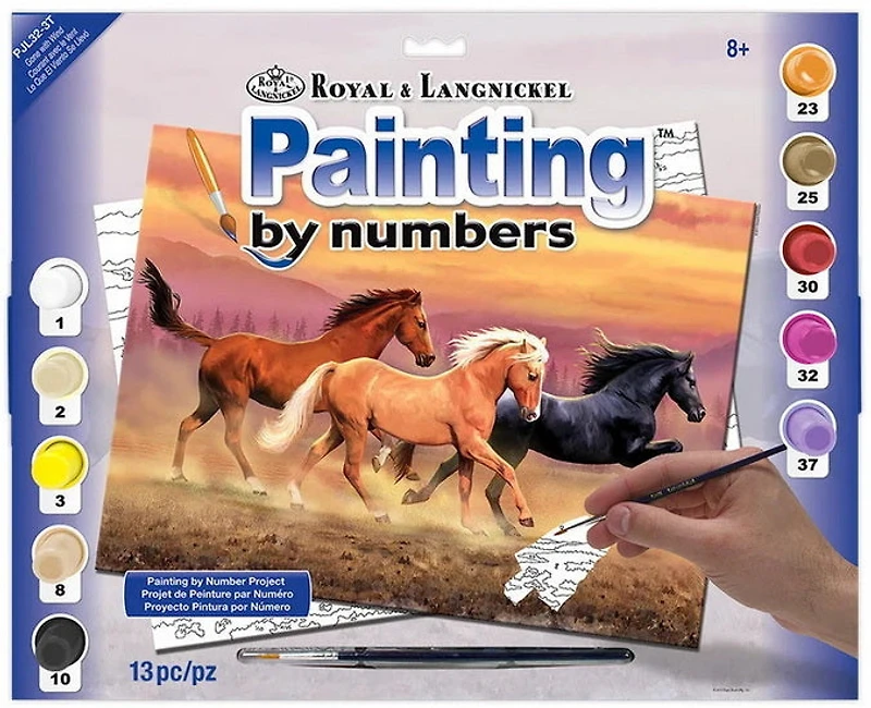 Peinture à numéros chevaux