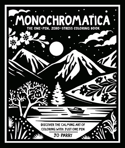 Monochromatica: The One-Pen, Zero-Stress Coloring Book