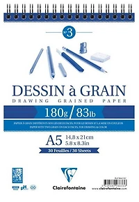 Drawing Paper Pad - 180g - 14.8x21cm - 30sh
