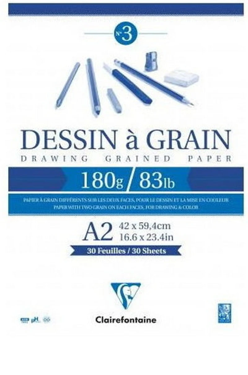 Drawing Paper Pad - 180g - A2 30sh