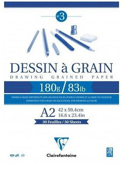 Drawing Paper Pad - 180g - A2 30sh