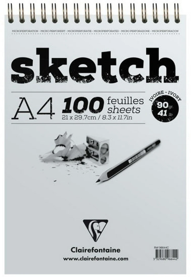 Sketchbook - Ivory - 90g - 21x29.7cm - 100sh